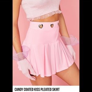Dolls Kill Candy Heart Skirt